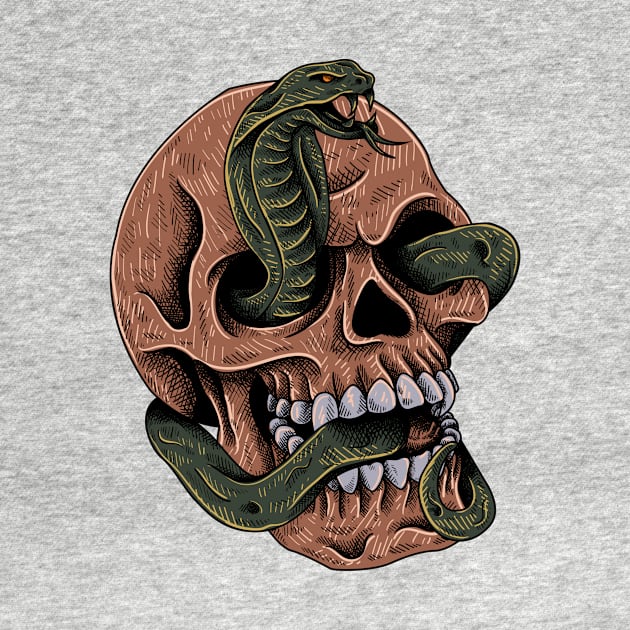 Snake & Skull by Menras